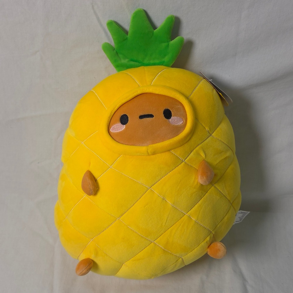 Smoko Tayto Potato Pineapple Midi Mochi Plush 12 Inch Yellow Kawaii Toy 22056